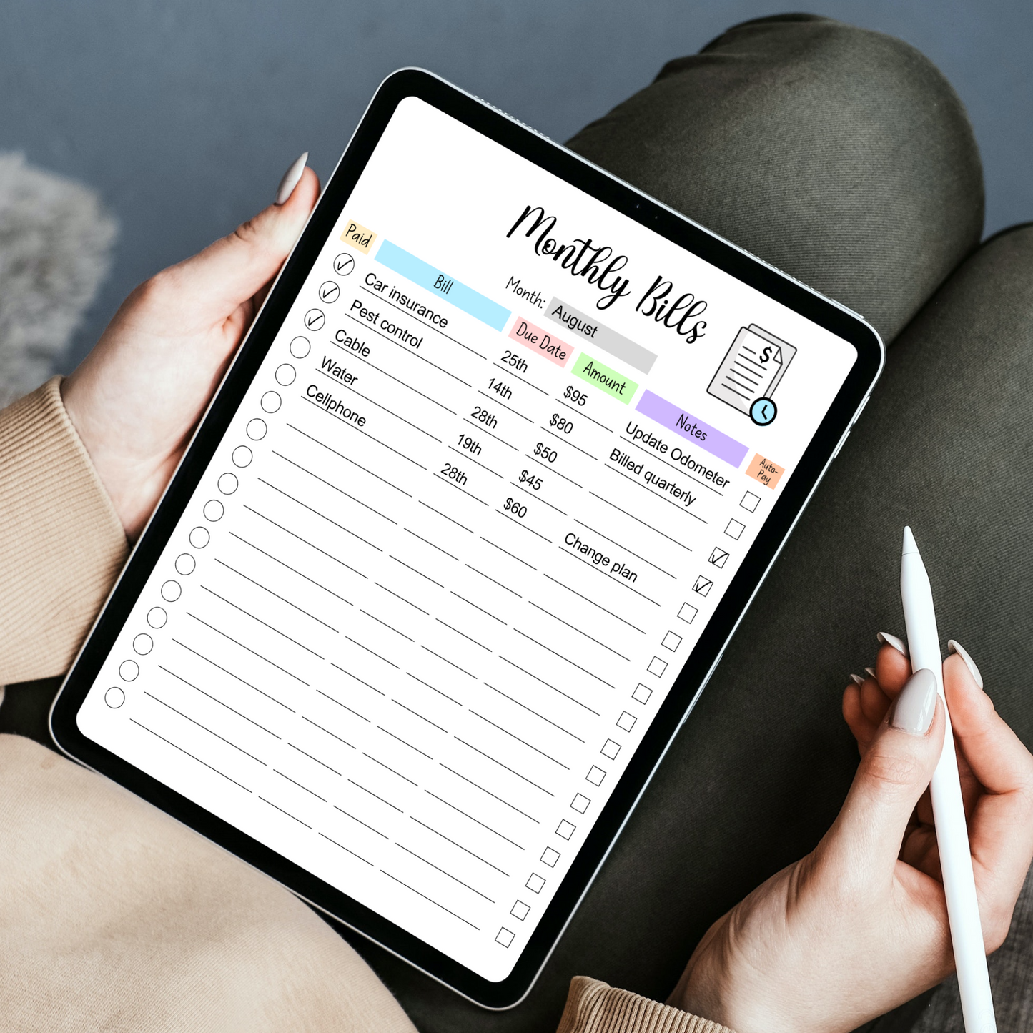 Home Management Household Binder Printable, Busy Mom Life Digital Planner Family Organizer