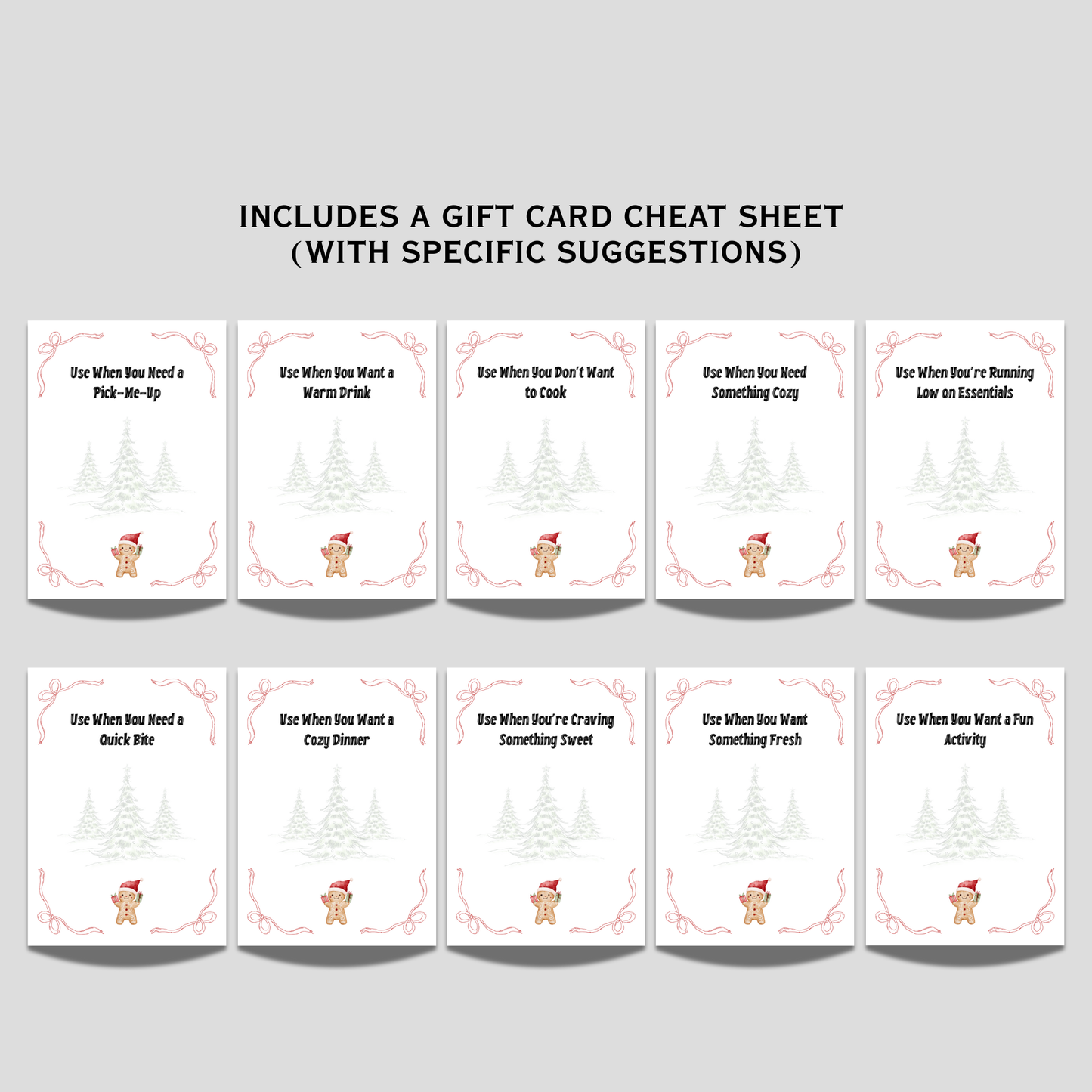 Xmas Gift Card Holder Book Printable