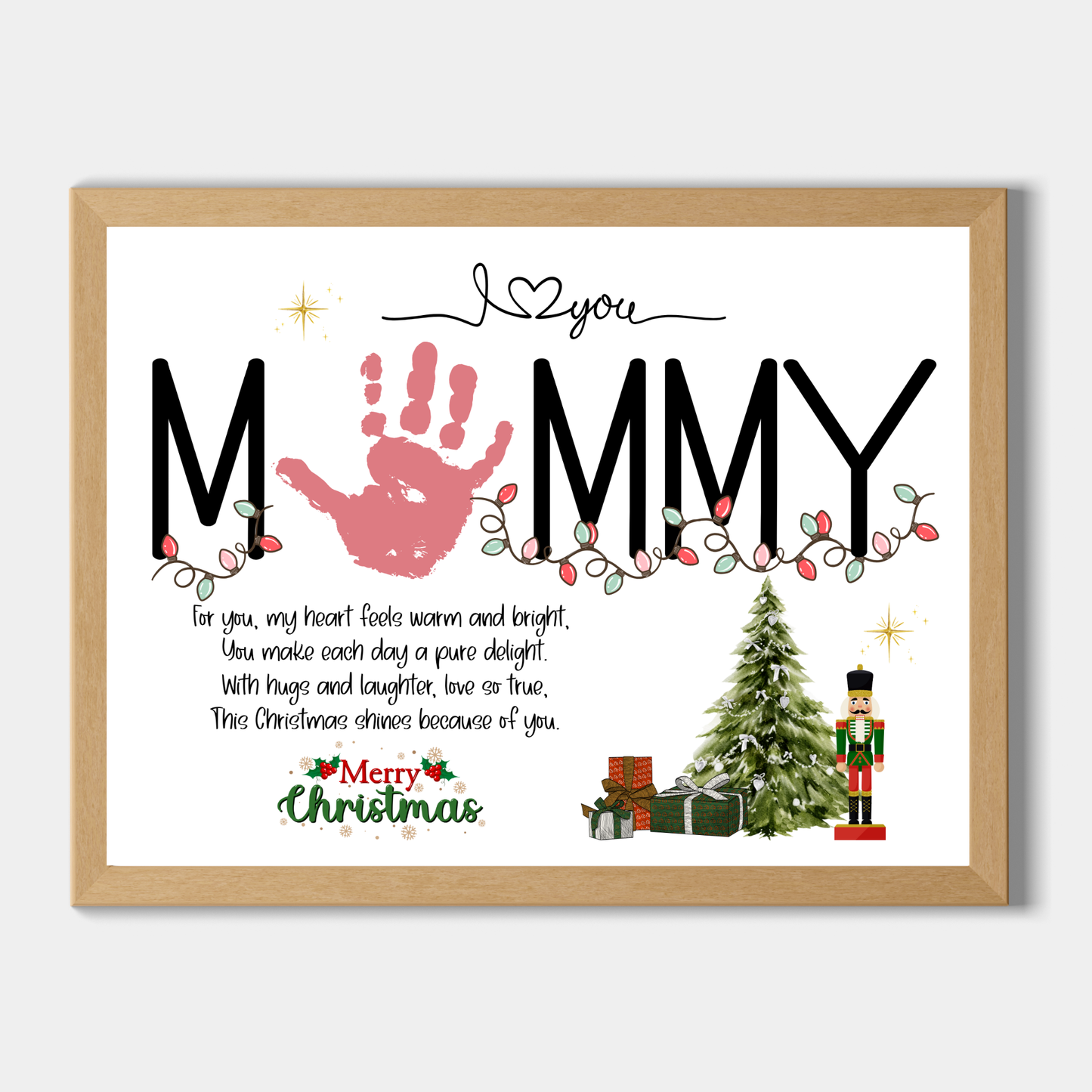 Christmas Handprint Poem Printable Mommy Craft