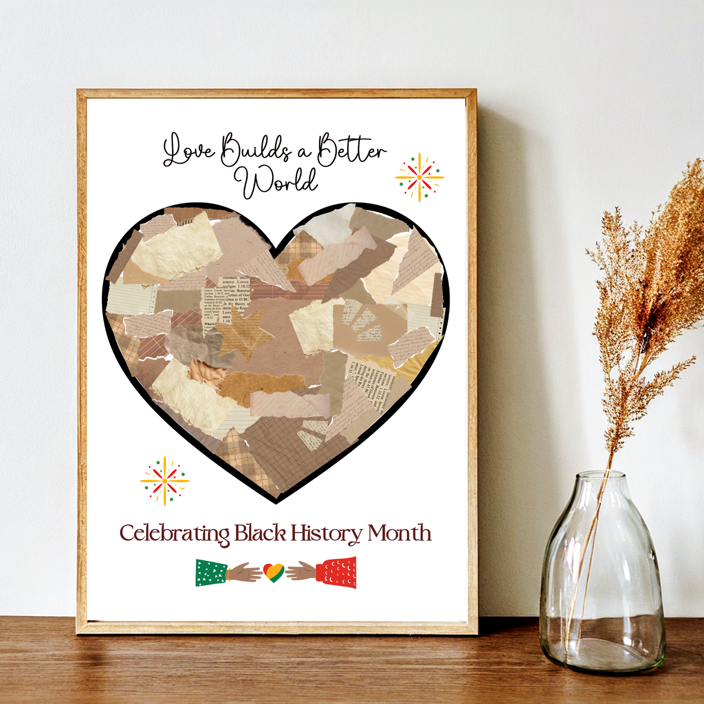Black History Month Handprint Craft Bundle for Kids