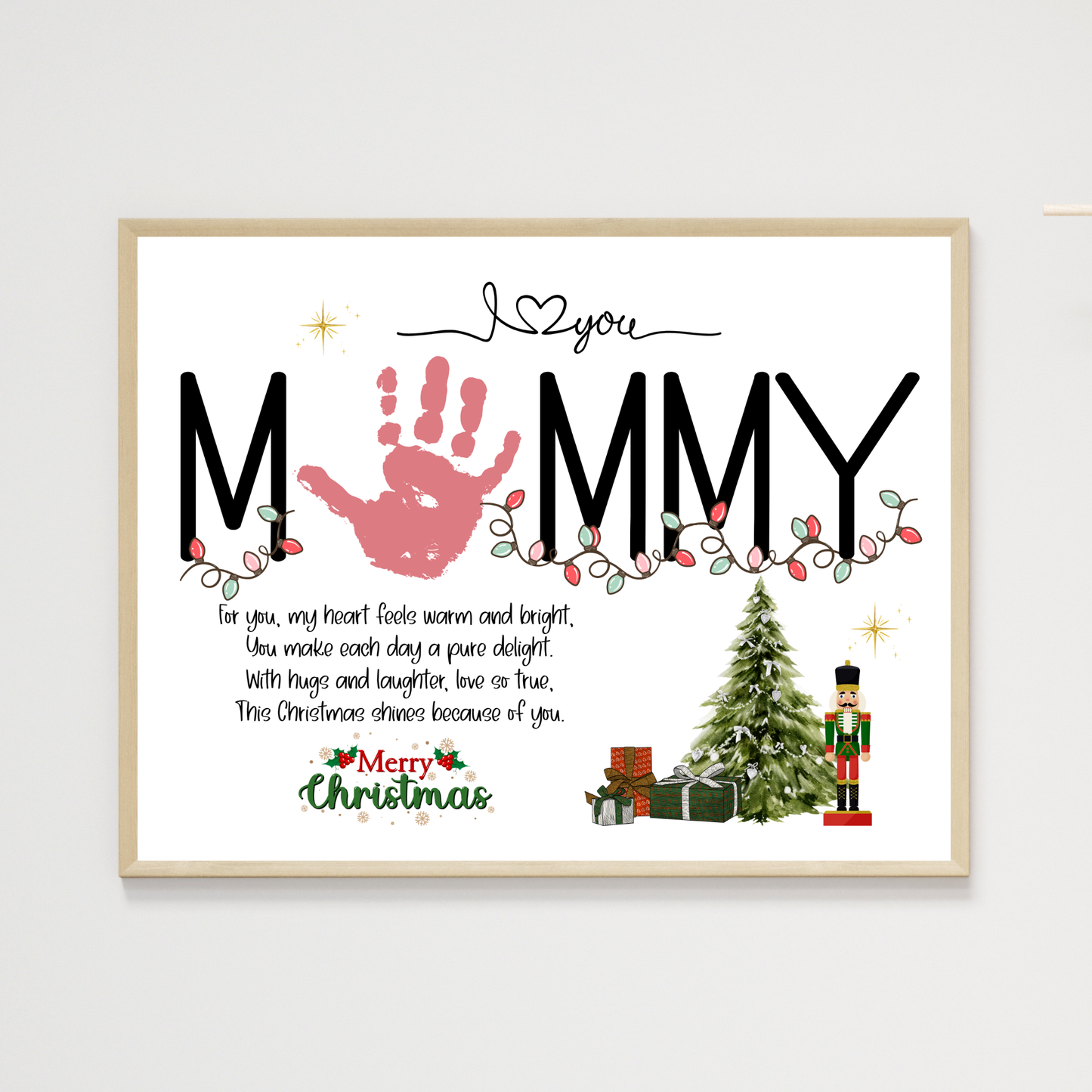 Christmas Handprint Poem Printable Mommy Craft