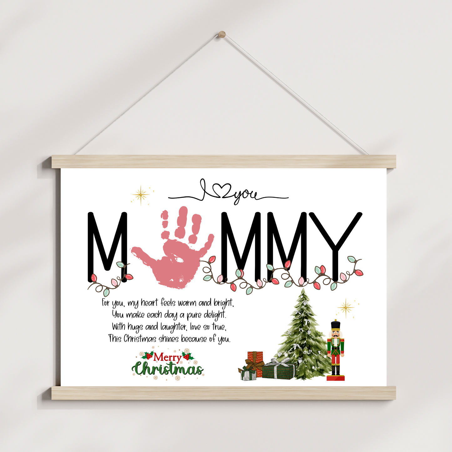 Christmas Handprint Poem Printable Mommy Craft