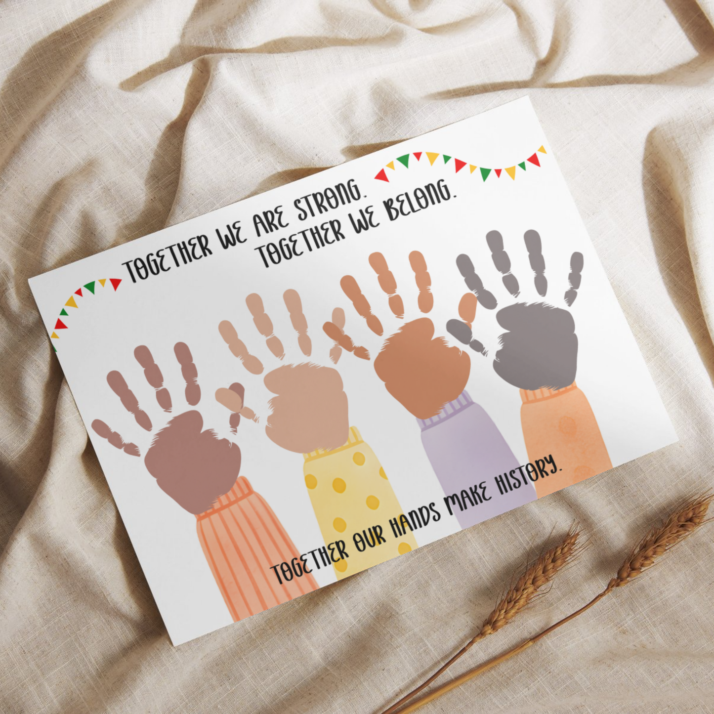 Black History Month Handprint Craft Bundle for Kids