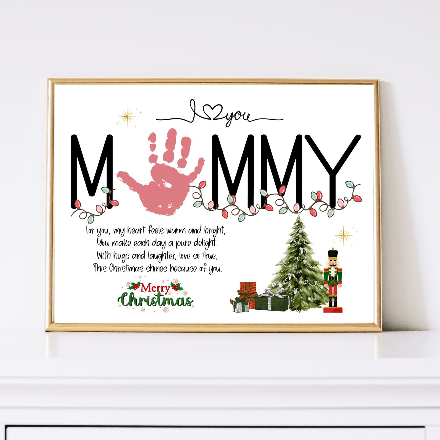 Christmas Handprint Poem Printable Mommy Craft