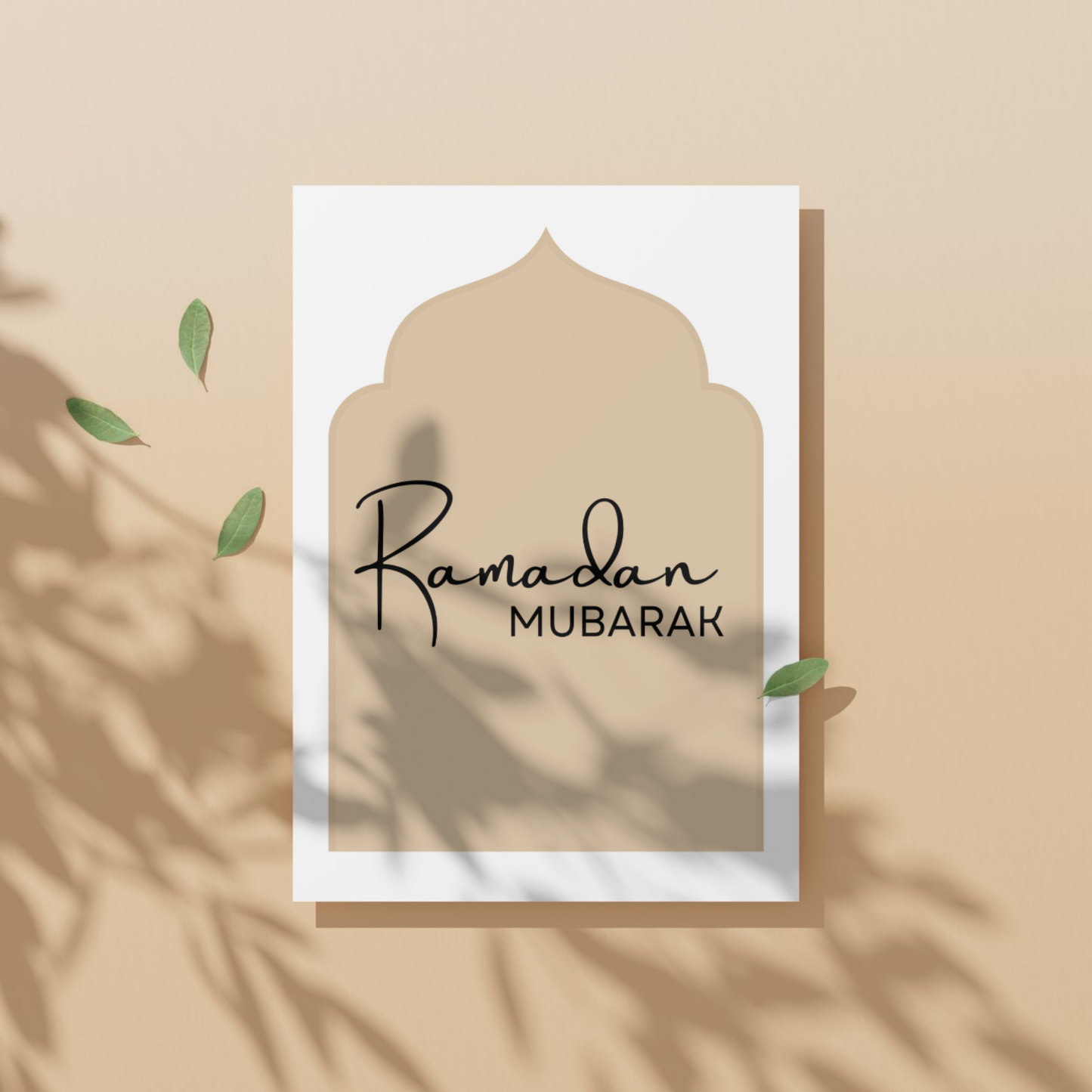 Minimalist Ramadan Mubarak Wall Art Printable
