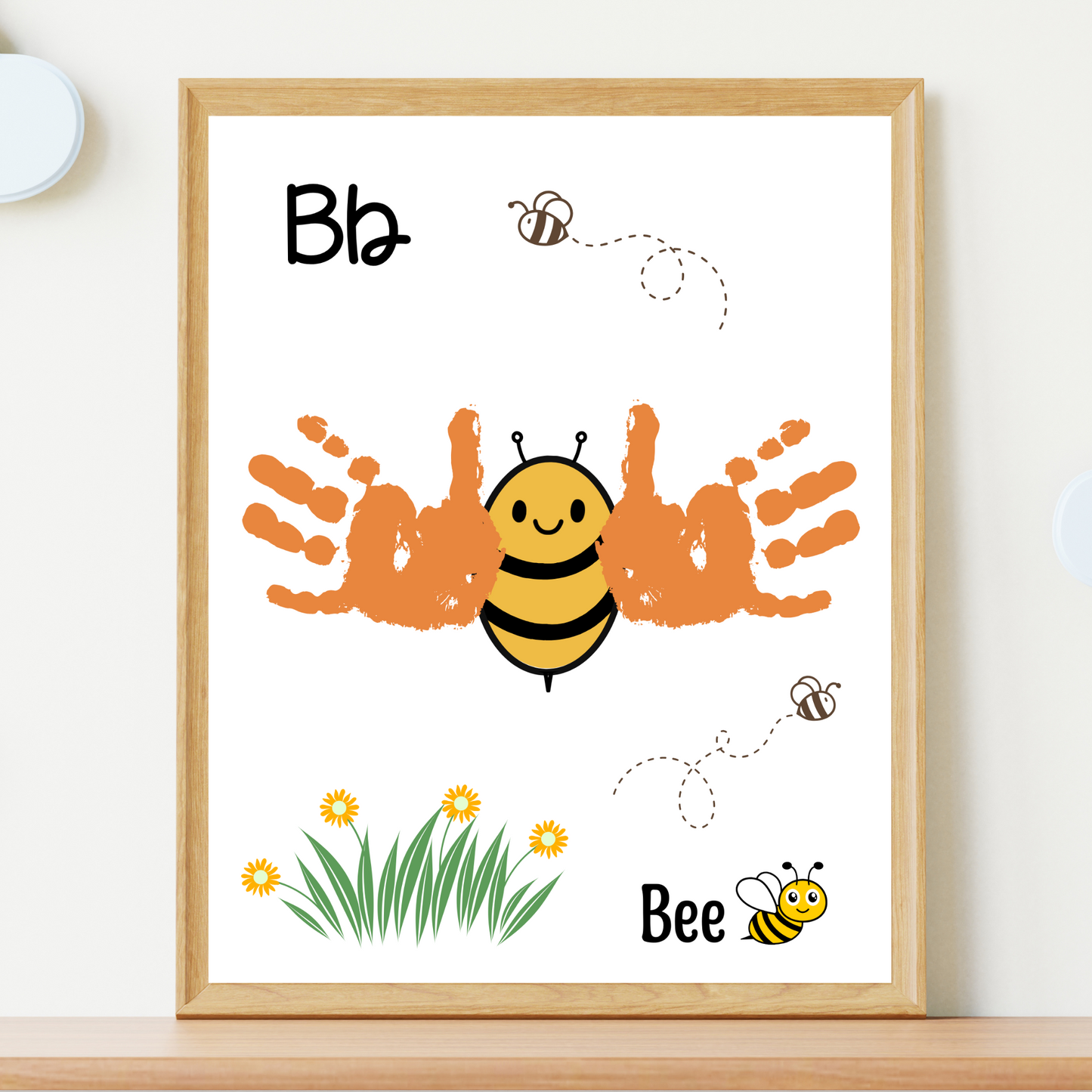 A-Z Alphabet Handprint Crafts Printable, ABC Memory Phonic Art Book for Baby Toddler Child Nursery Activity Preschool Homeschool Keepsake