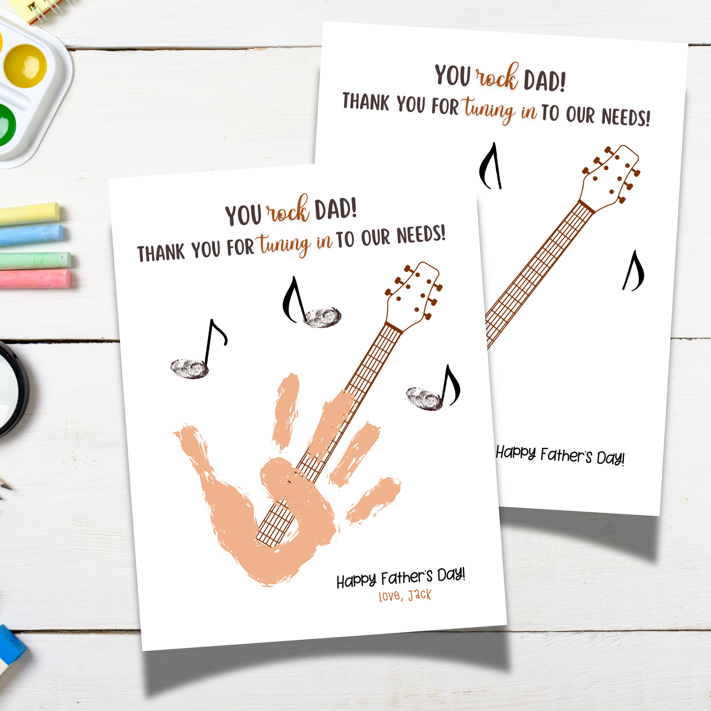 Father's Day Handprint Craft for Kids Printable DIY Dad Card Art Activity Personalized Birthday Gift from Baby Toddler Preschool Daycare
