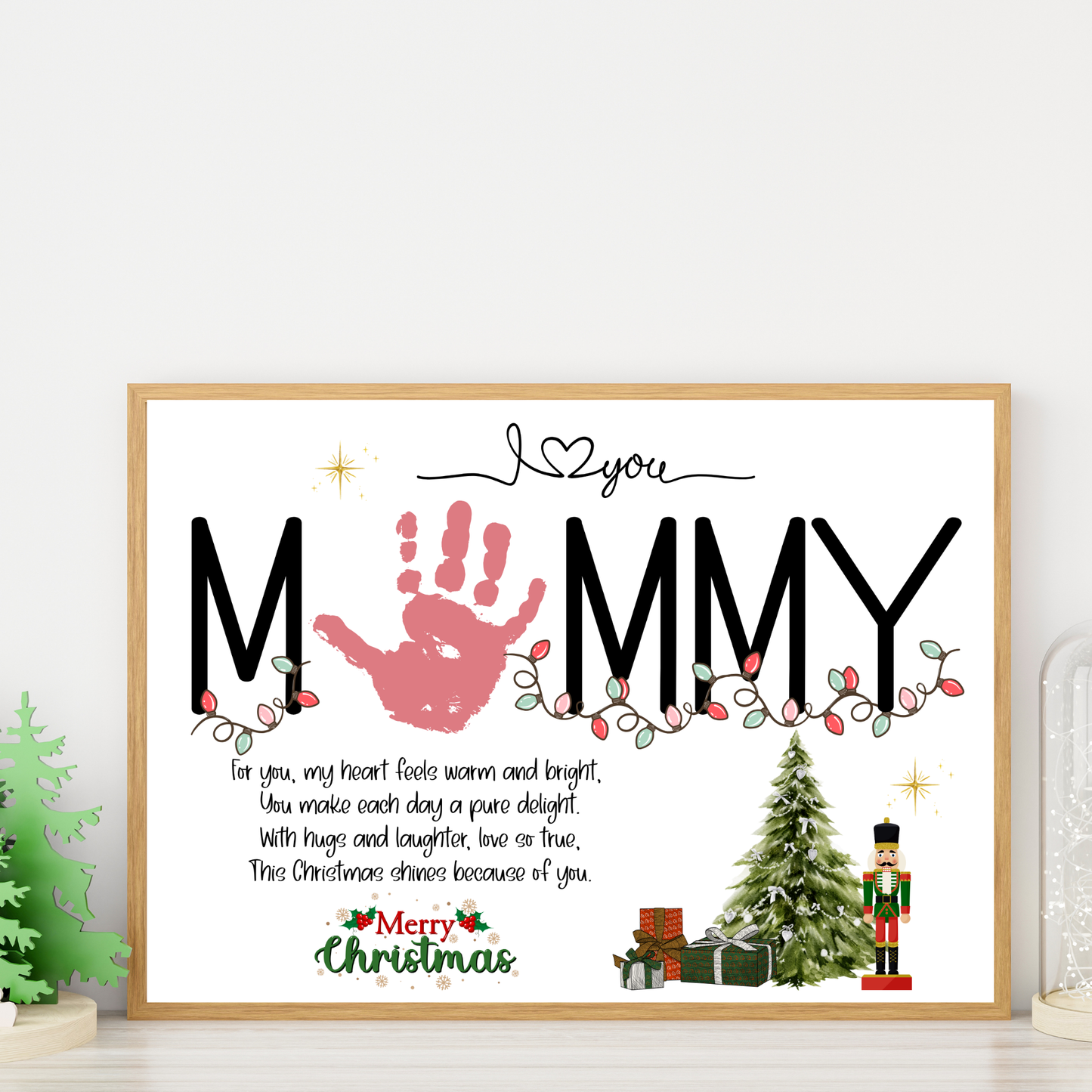 Christmas Handprint Poem Printable Mommy Craft