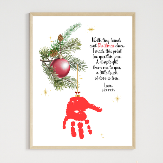 Christmas Ornament Poem Craft Printable for Kids