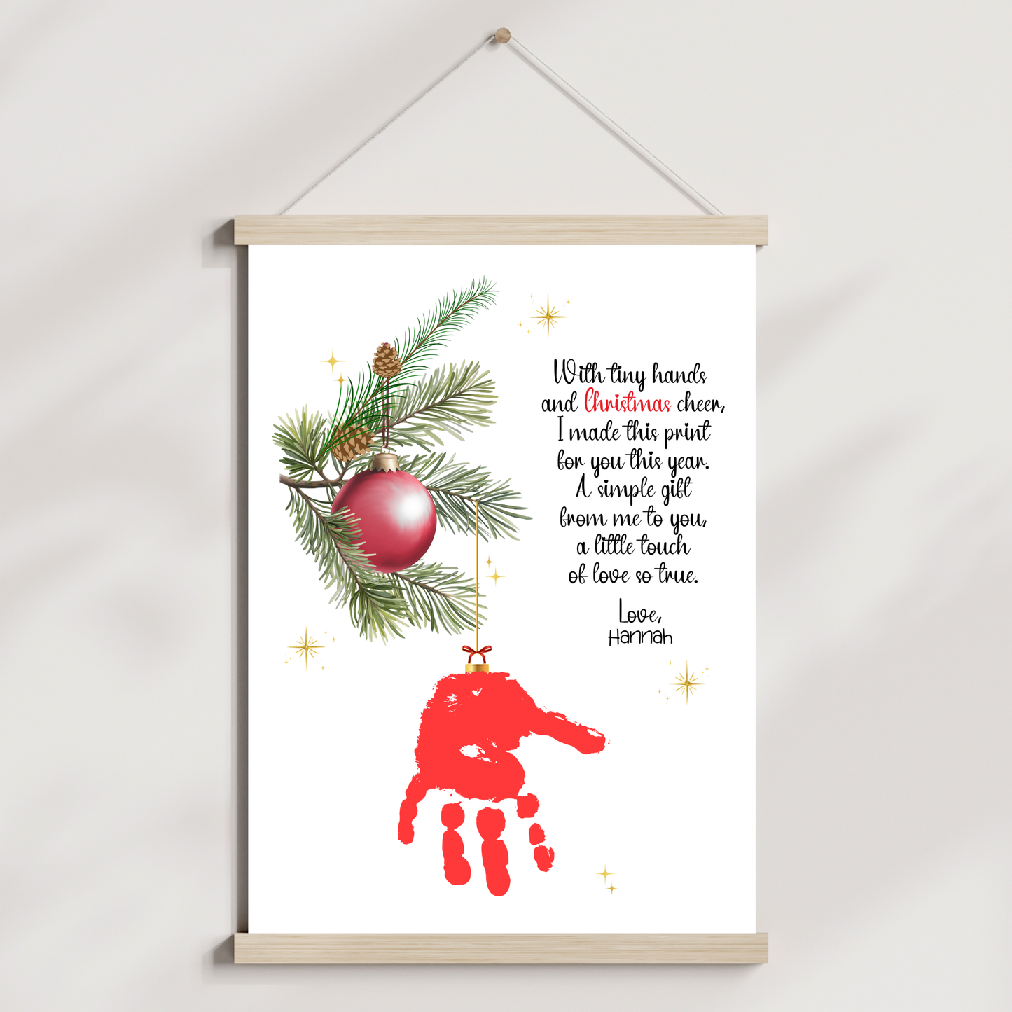 Christmas Ornament Poem Craft Printable for Kids