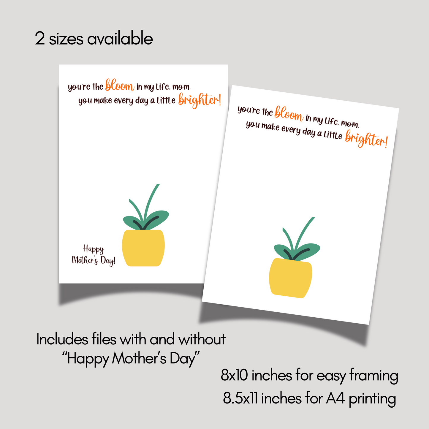 Mothers Day Handprint Flower Vase Craft for Kids Printable, Card Art Activity Personalized Mom Birthday Gift