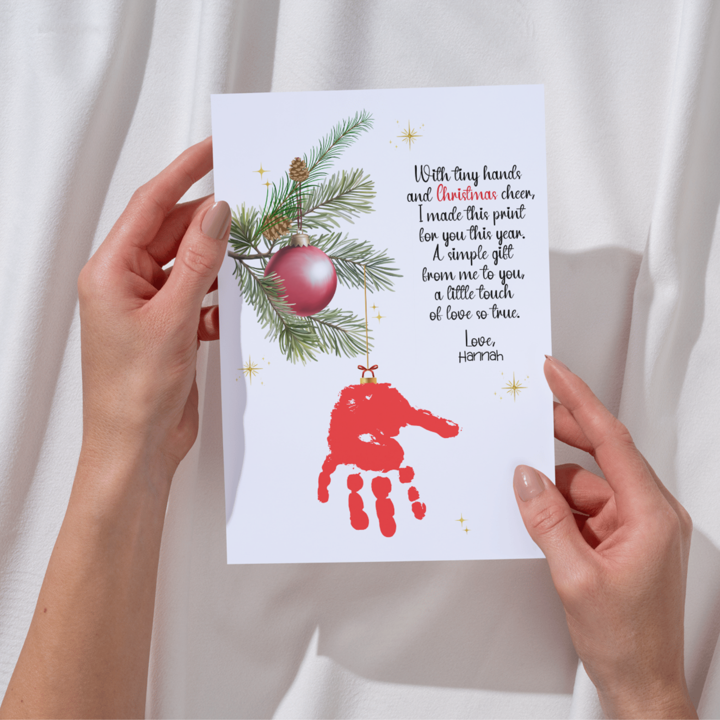 Christmas Ornament Poem Craft Printable for Kids