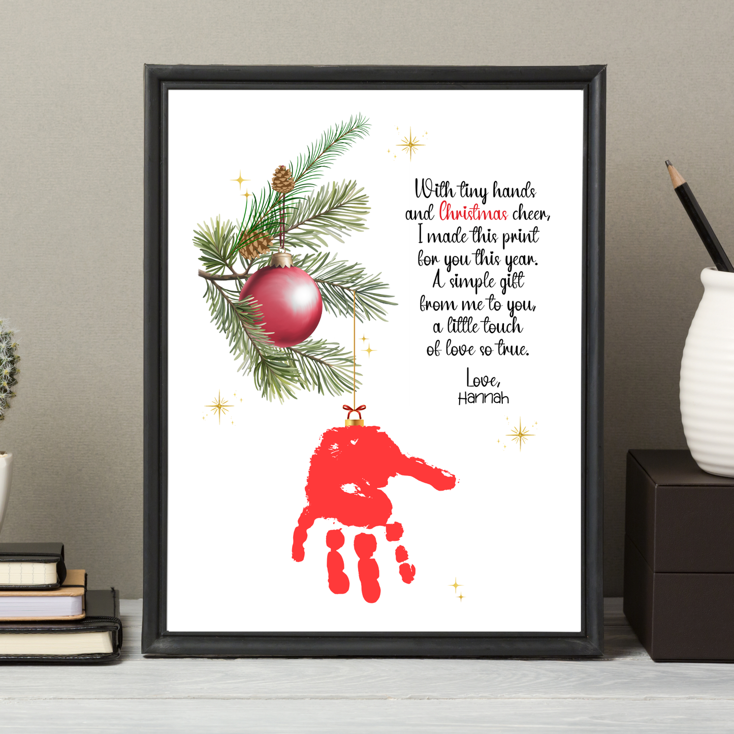 Christmas Ornament Poem Craft Printable for Kids