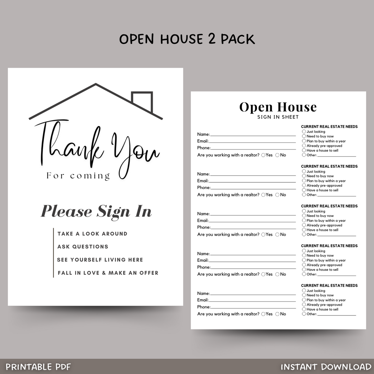 Writable Sign Printable Open House Sign 500x647