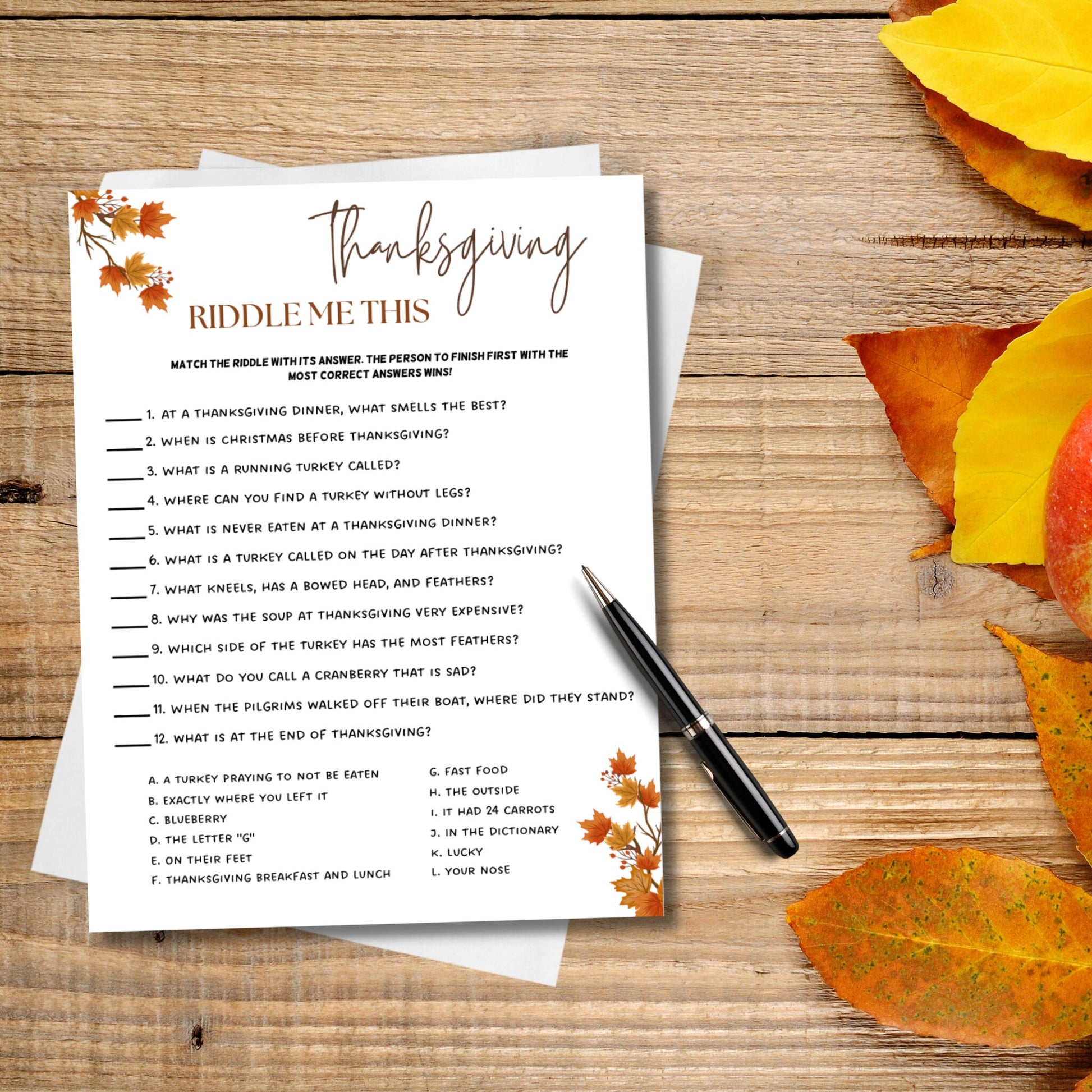 Thanksgiving Games Bundle Printable, Fall Holiday Games Bundle, Fun Friendsgiving Games, Turkey Day Games Kids & Adults, Family Activities