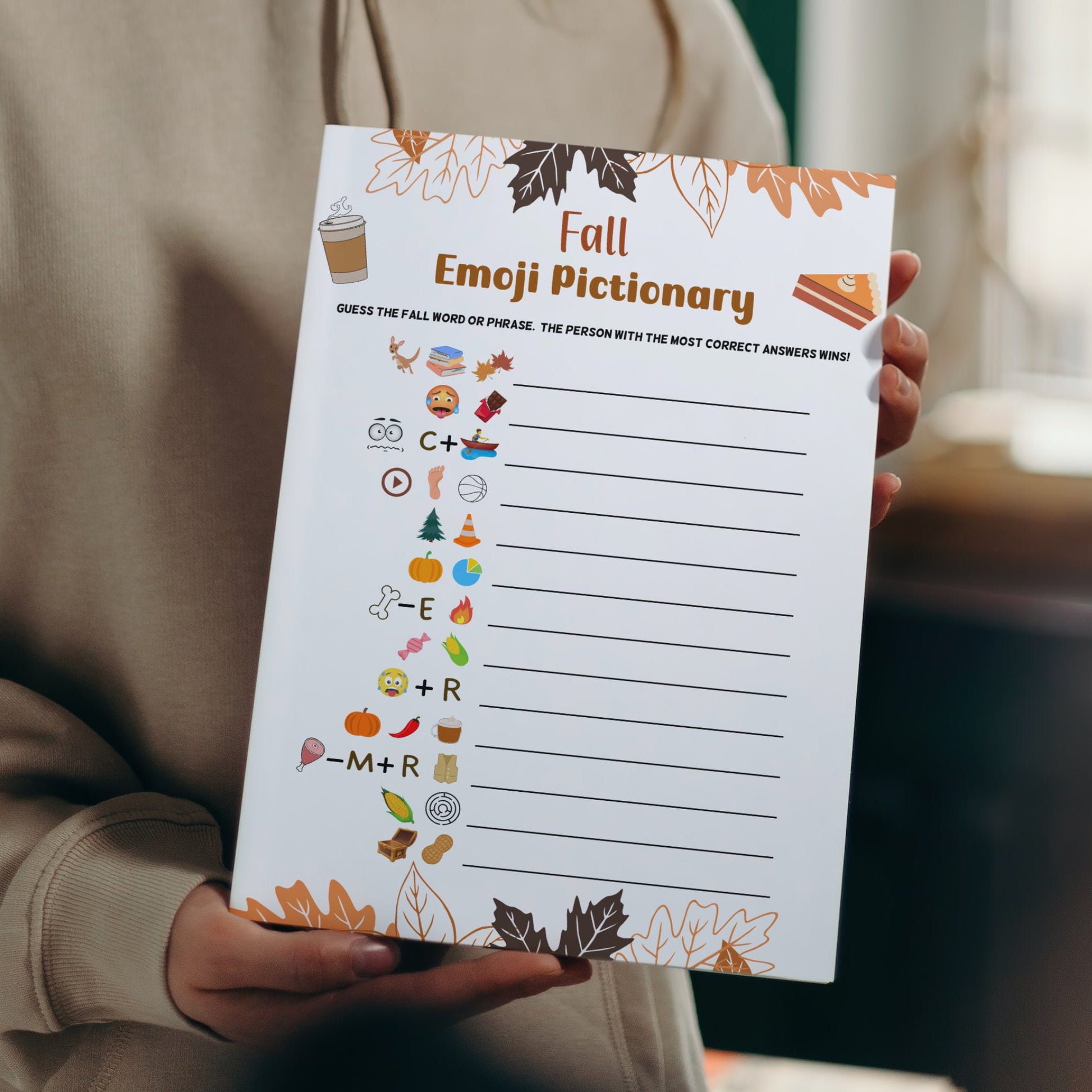 Fall Games Bundle Printable, Fun Autumn Games, Fall Time Family Activities, Fall Activity Adults & Kids, Thanksgiving Halloween Printables