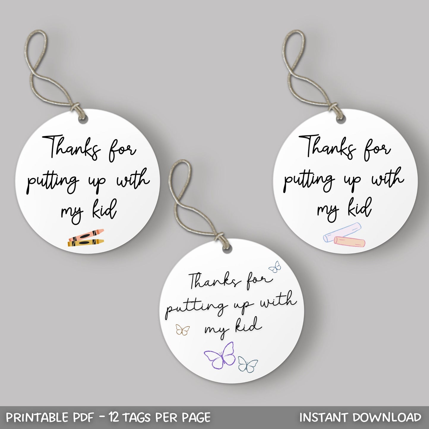 Teacher Appreciation Gift Tag, Teacher Appreciation Week, Thank You Tag, Teacher Gift Tag, Teacher Cookie Tag, Printable Teacher Tags