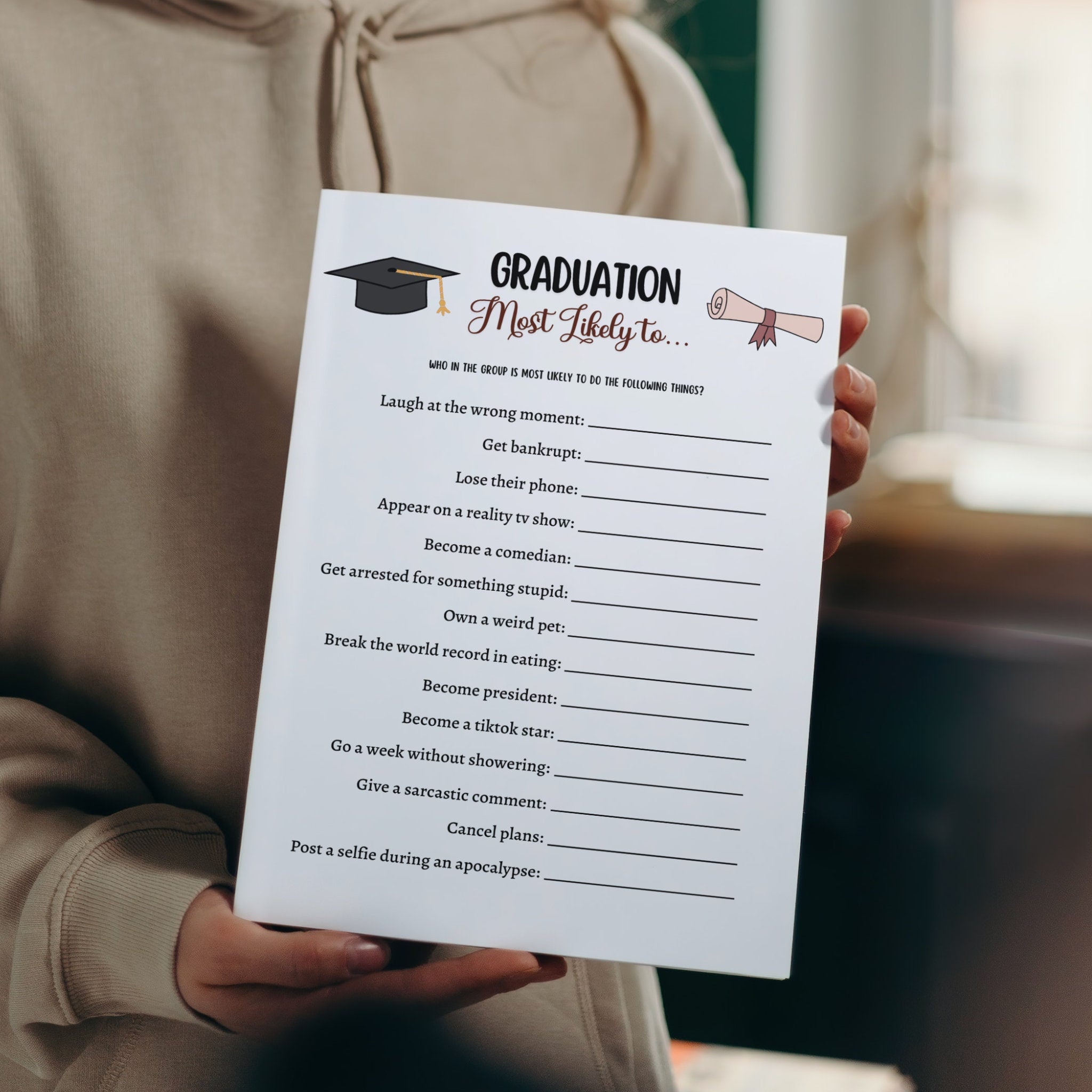 Graduation Party Games Bundle Printable Scribbled LLC