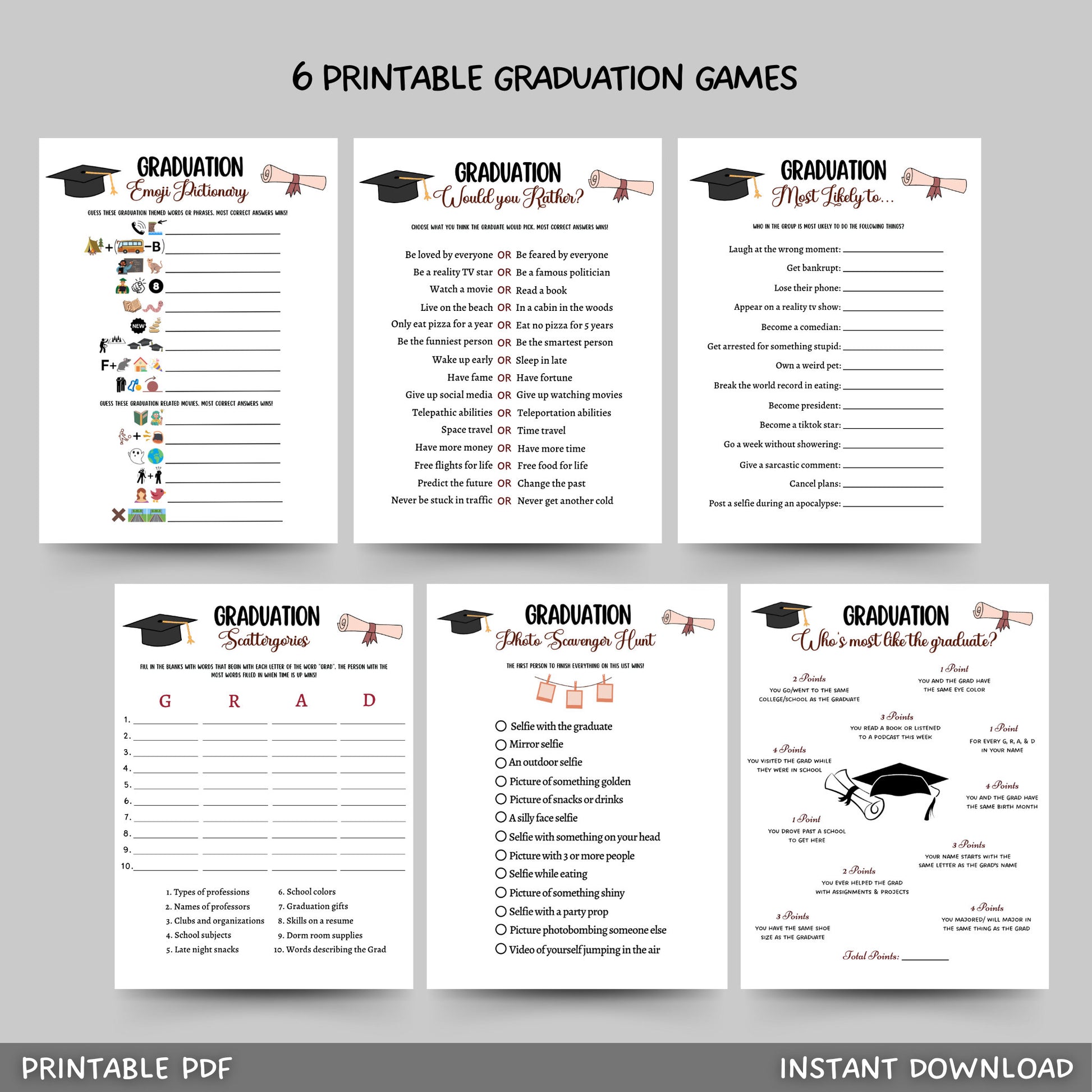 Graduation Party Games Printable, Grad Day Activity Ideas – Scribbled LLC graduation-party-games-printable-grad-day-activity-ideas-scribbled-llc