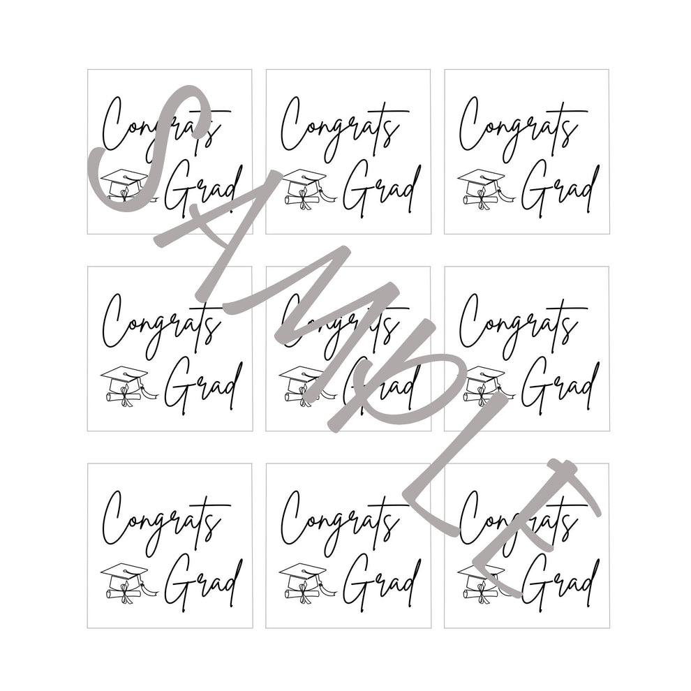 Minimalist Graduation Gift Tags Printable, Class of 2026 Favor Tag ...