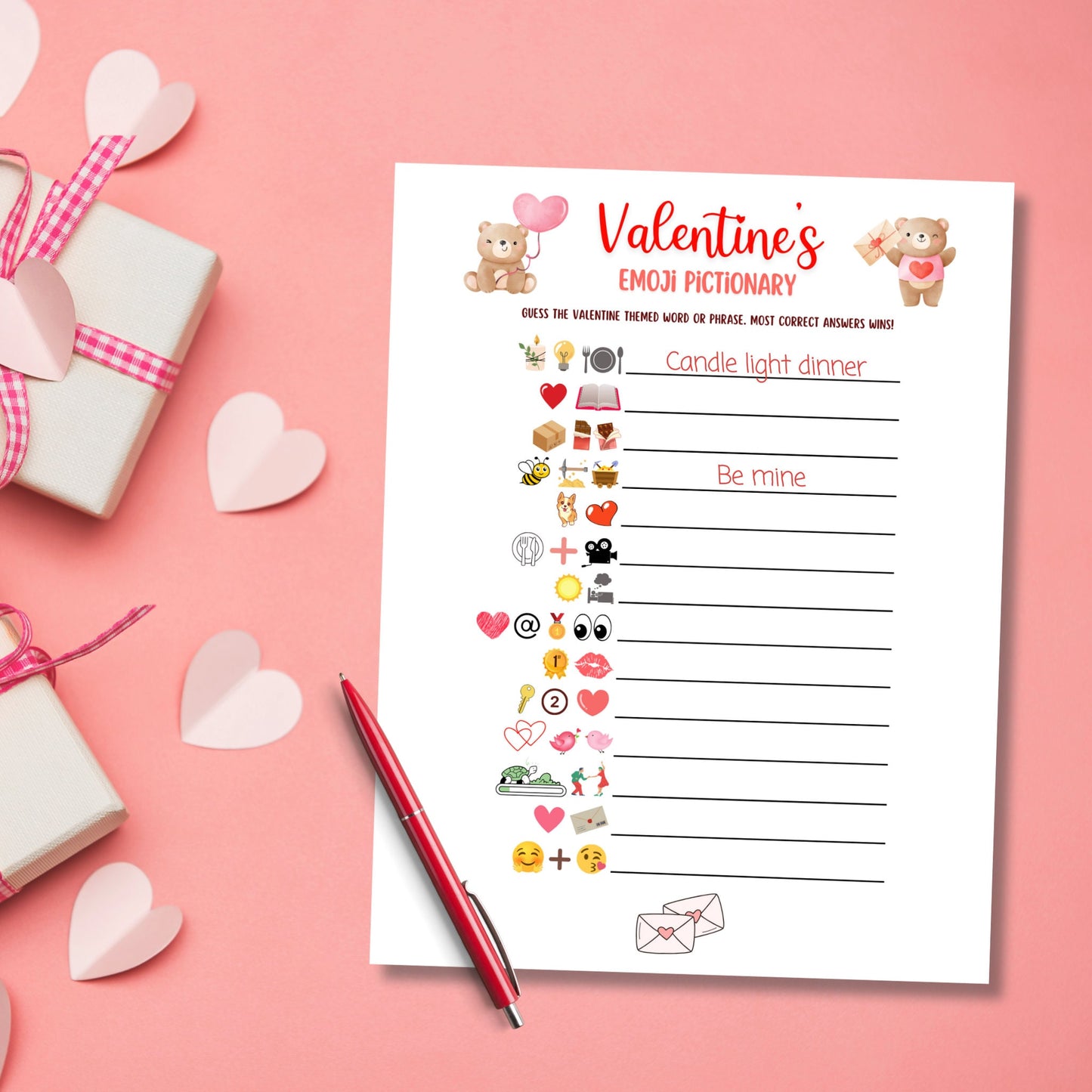 Valentine's Day Game Bundle For Kids Printable, Valentines Kid Games, Fun Family Games, Valentines Party Games, Valentine Classroom Activity