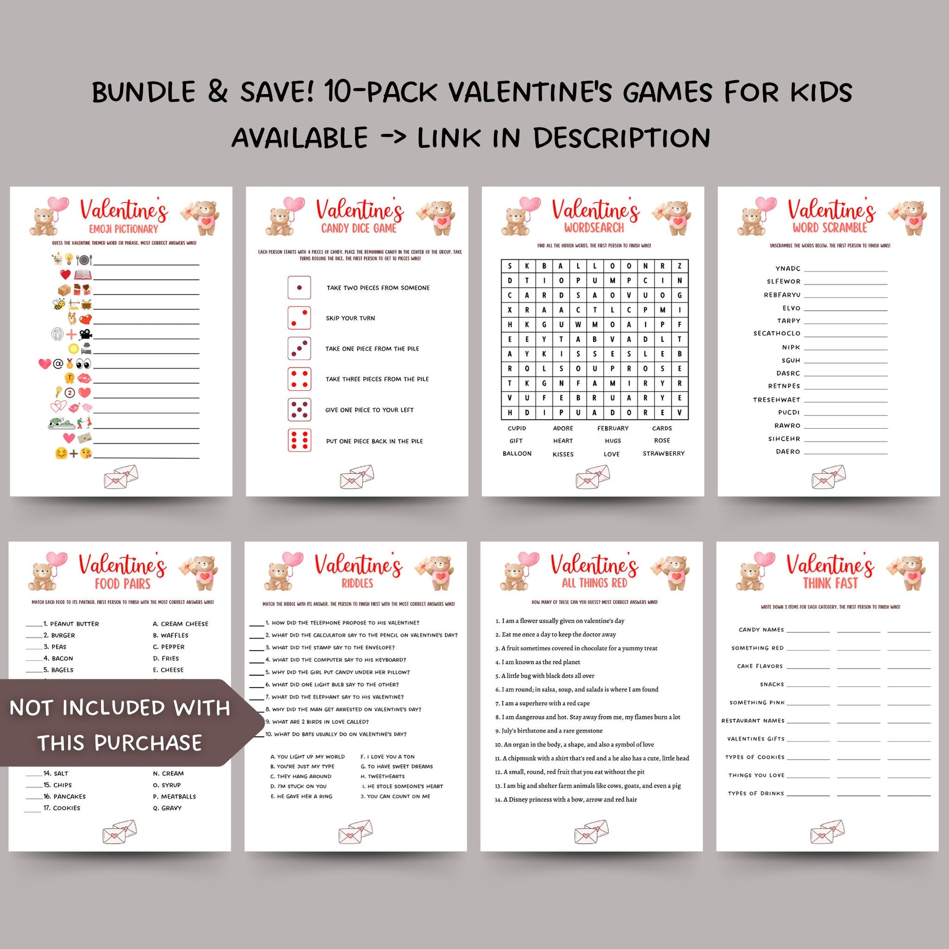 Valentine's Day Fact or Fiction Game Printable, Valentines Game True or False Trivia, Galentines Day Game, Party Game Activity, Adults/Kids