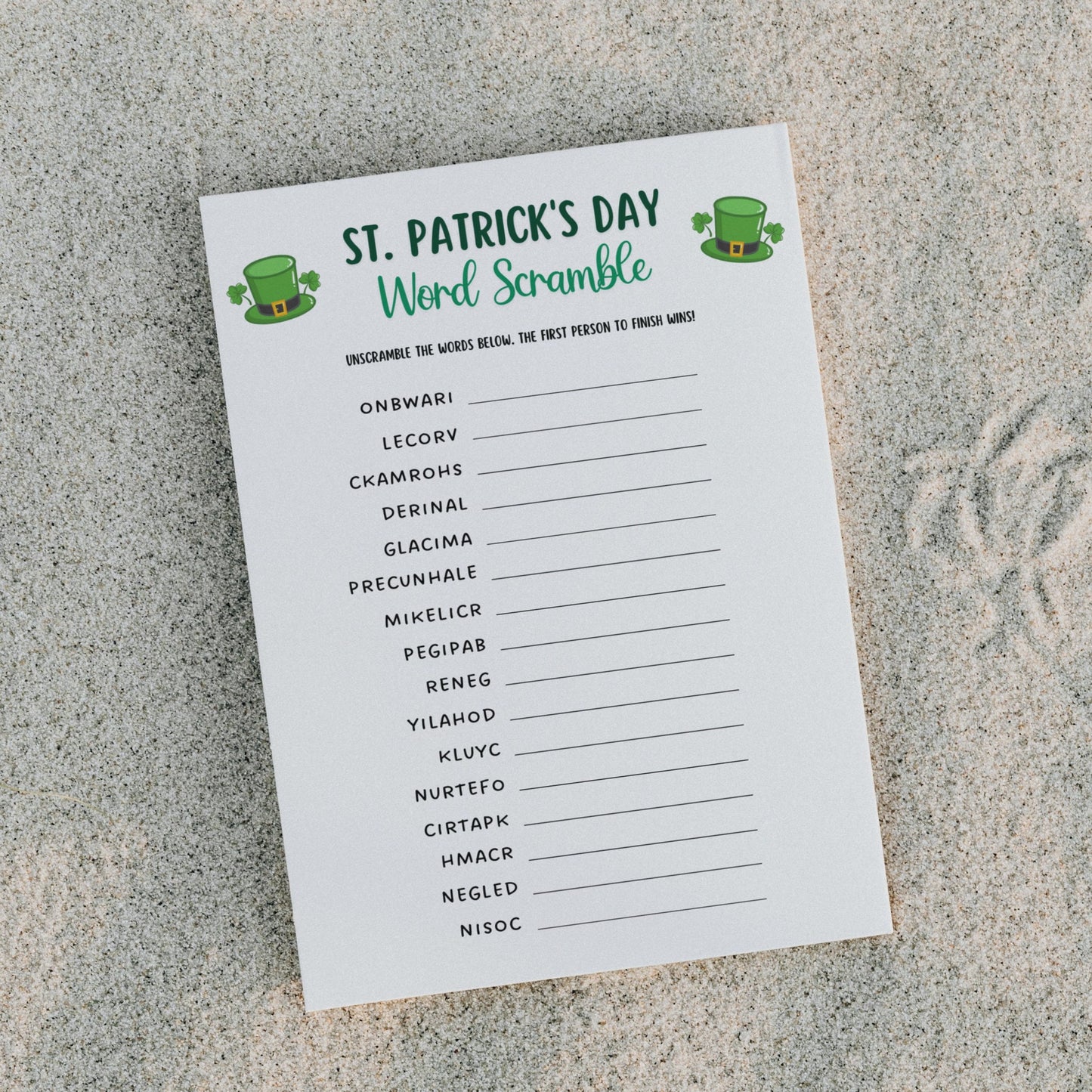 St Patrick's Day Game Bundle Printable, Fun Irish Games, St. Paddys Party Game, St. Pattys Games for Kids & Adults, St. Pats Classroom Games