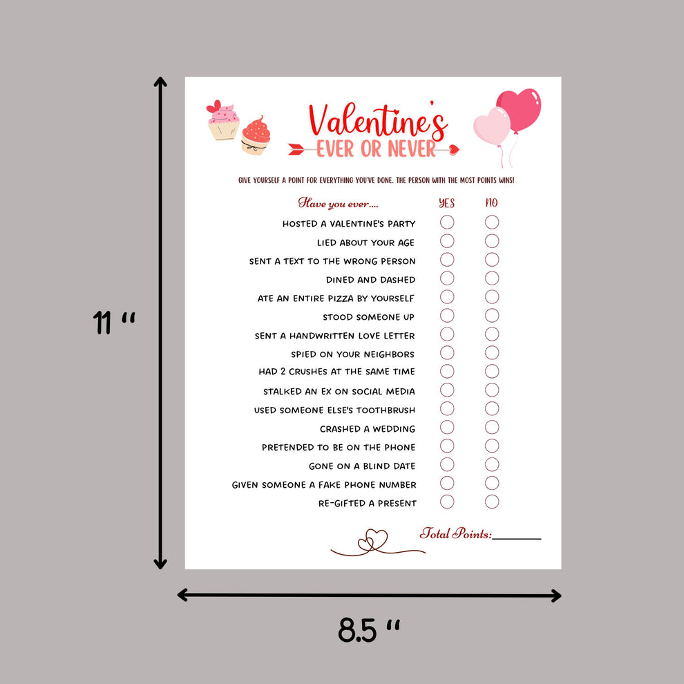 Valentines Day Games Printable For Adults, Fun Party Activity ...