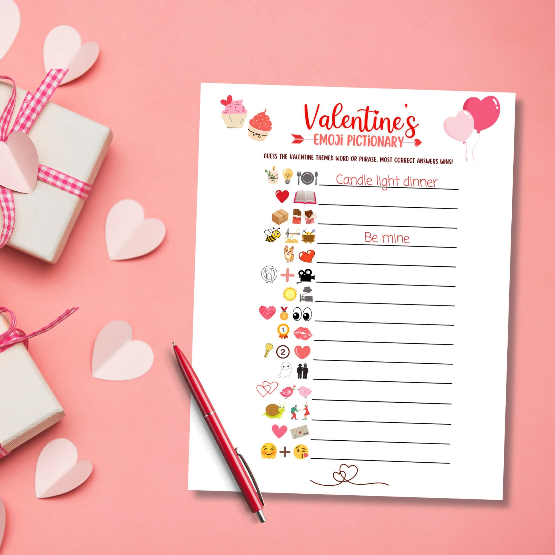 Valentine's Day Games Bundle Printable For Adults, Galentines Day Games, Valentine Office Party Games, Valentines Activity, Fun Family Games