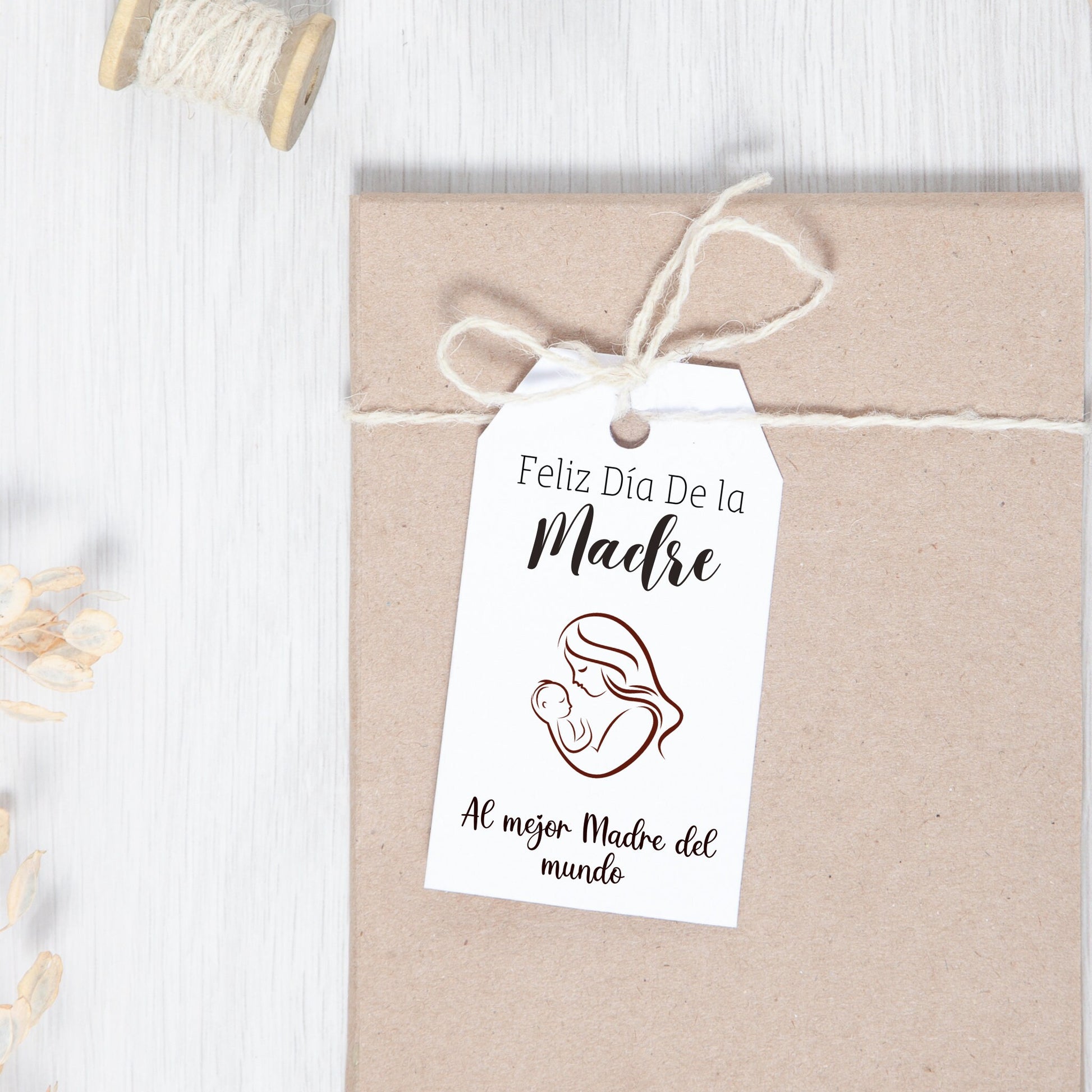 Spanish Happy Mothers Day Gift Favor Tag, Feliz Día Del Madre Tags, Printable Gift Tag, Gift for Mom, Happy Mothers Day Tag, Mom Gift Ideas