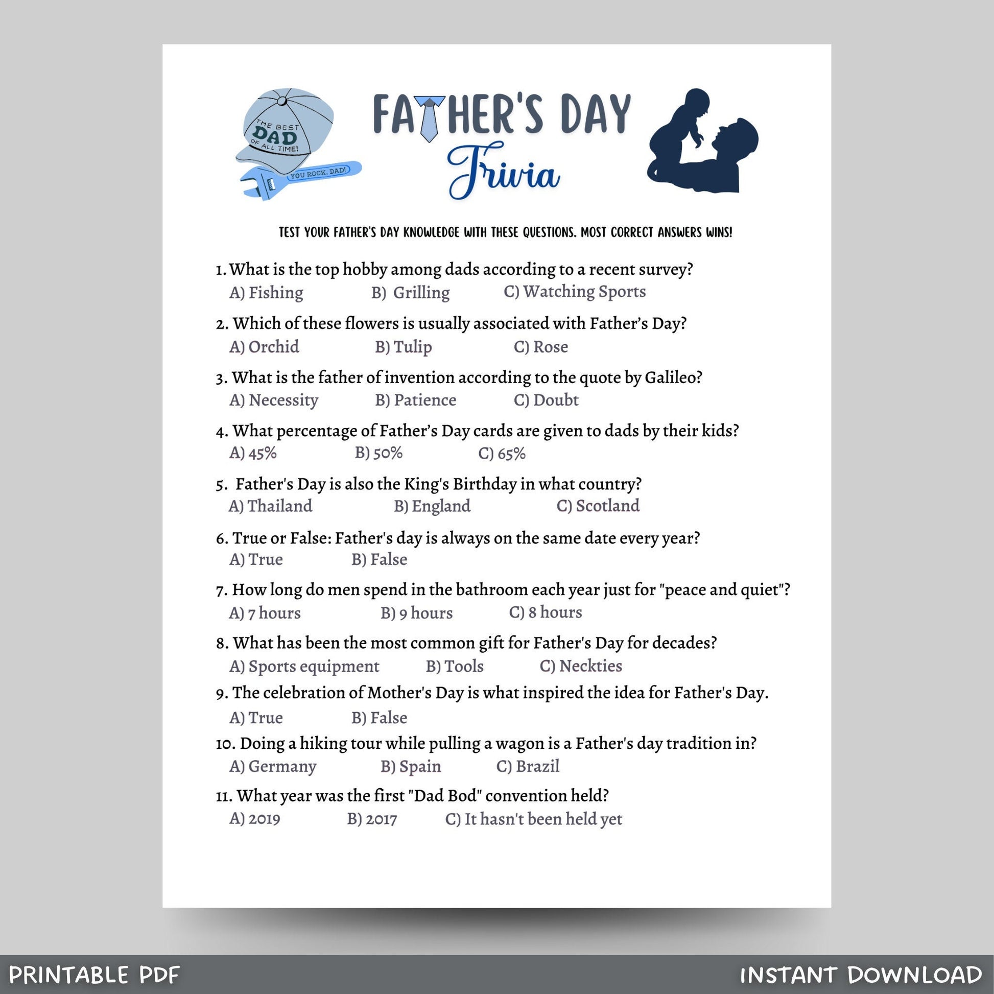 father-s-day-trivia-game-printable-party-activity-kids-adults-scribbled-llc for Father S Day Questions Free Printable Father's Day Trivia Game, Printable Party Activity Kids & Adults – Scribbled LLC for Father S Day Questions Free Printable