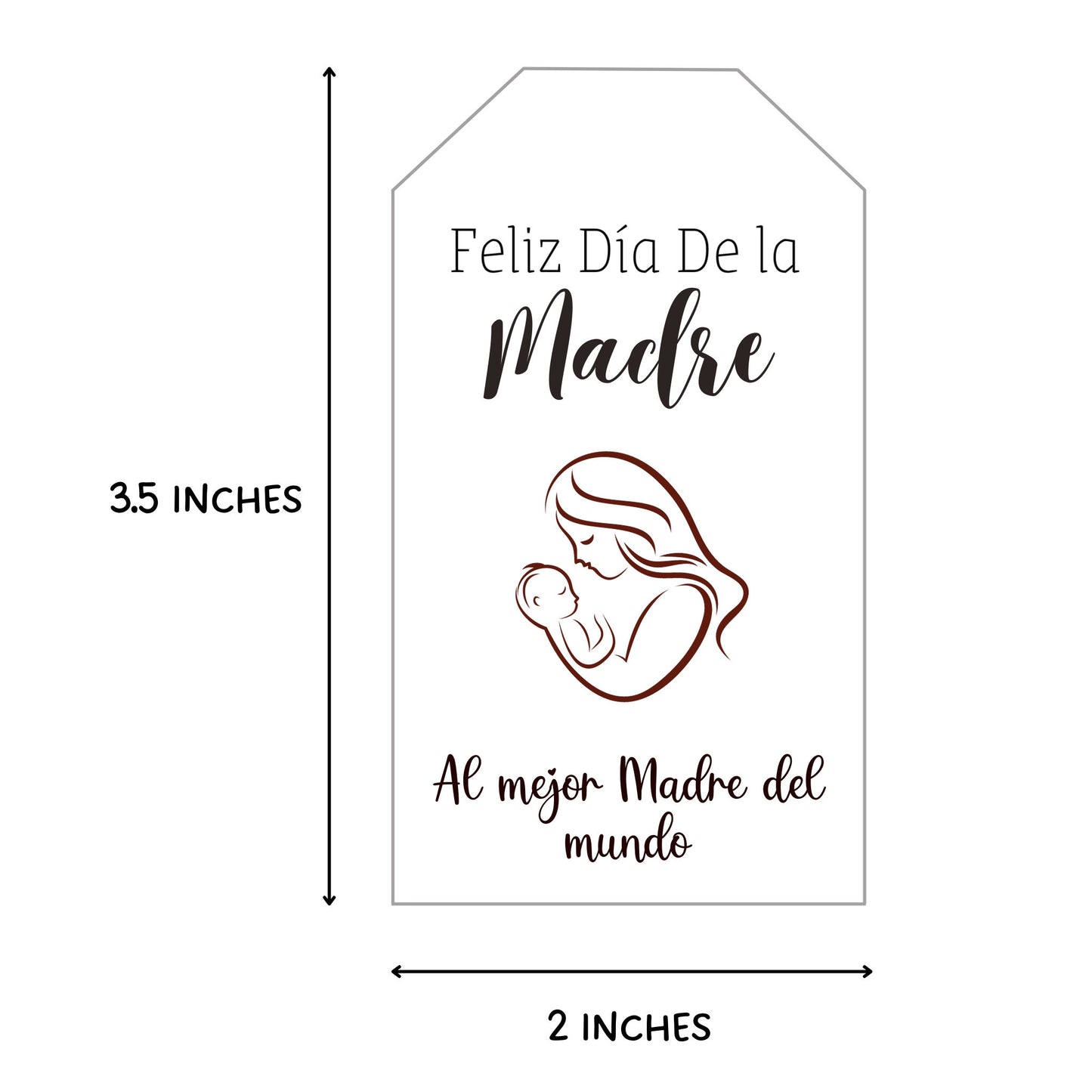 Spanish Happy Mothers Day Gift Favor Tag, Feliz Día Del Madre Tags, Printable Gift Tag, Gift for Mom, Happy Mothers Day Tag, Mom Gift Ideas