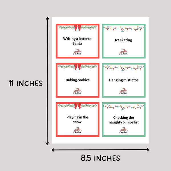 Christmas Charades Game Printable, Holiday Party Activity for Adults ...