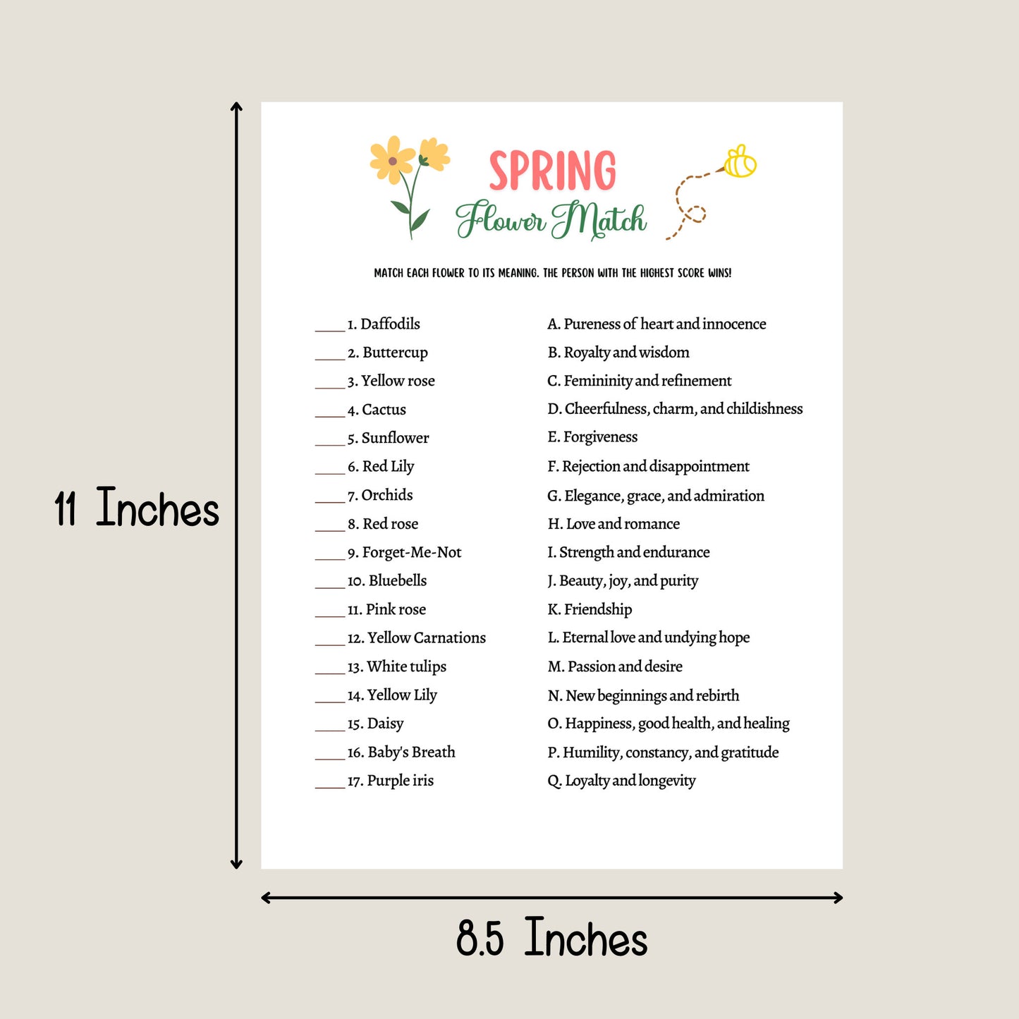 Spring Riddles Game Printable, Spring Activity Adults and Kids, Springtime Fact or Fiction Party Game, Fun Family Group Game, Classroom Game